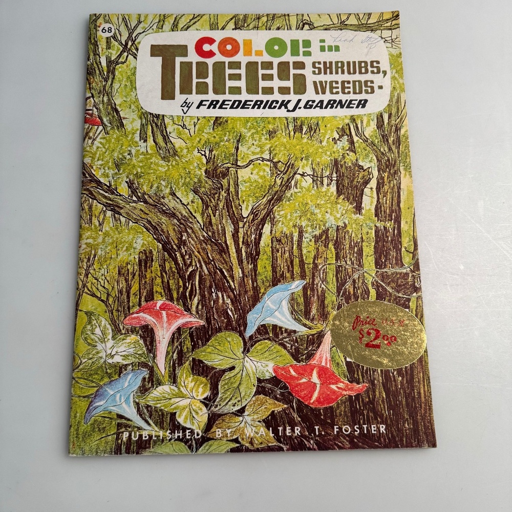Walter Foster Color in Trees Shrubs, Weeds Art instruction